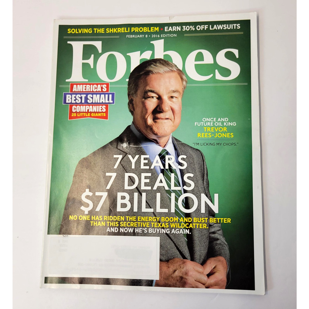 Forbes Magazine February 8‎ 2016 7 Years 7 Deals $7 Billion Business Back Issue